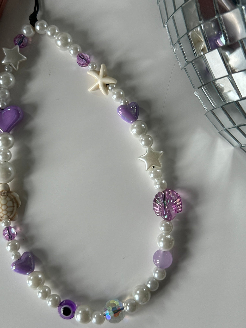 Purple power Phone Charm