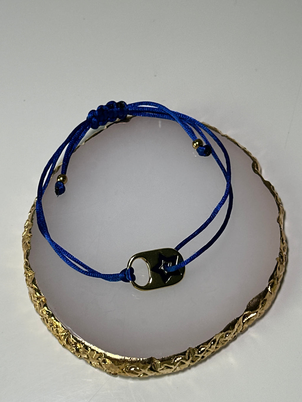Luna adjustable bracelet (blue Gold)