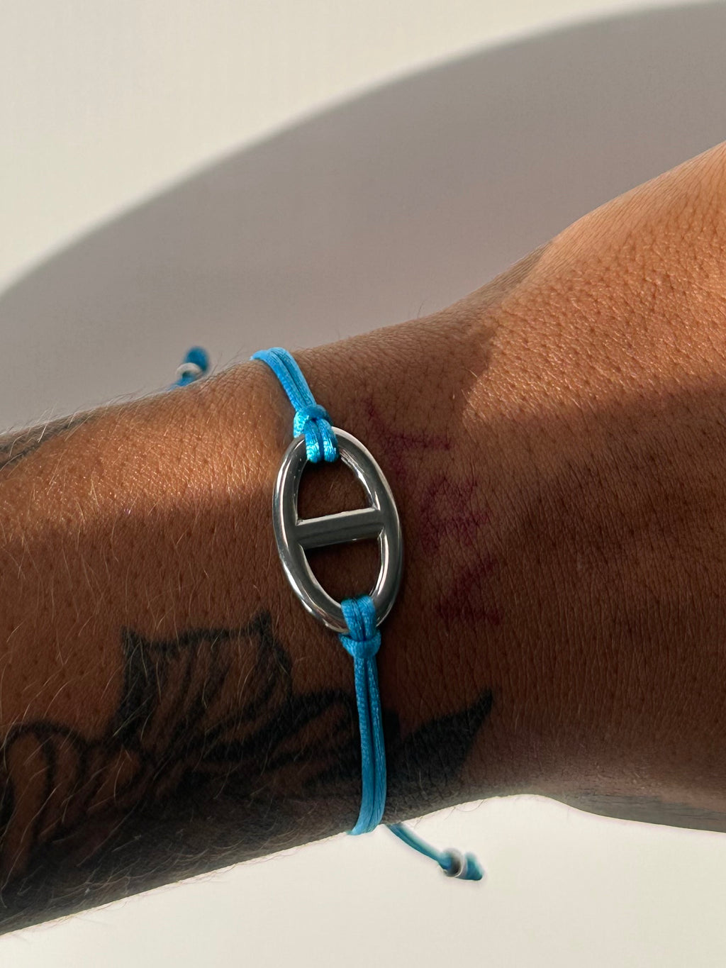 Large Cleo adjustable bracelet (silver)