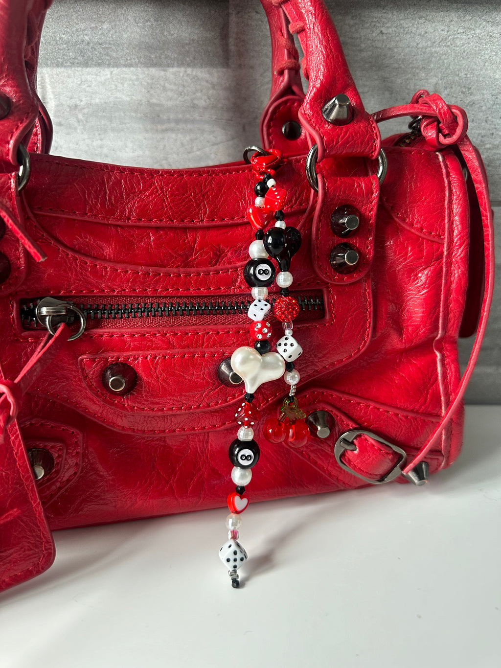 8 cherry’s bag charm