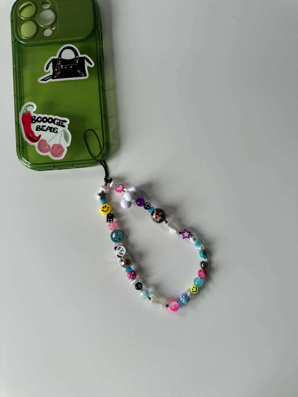 Happy panda phone charm
