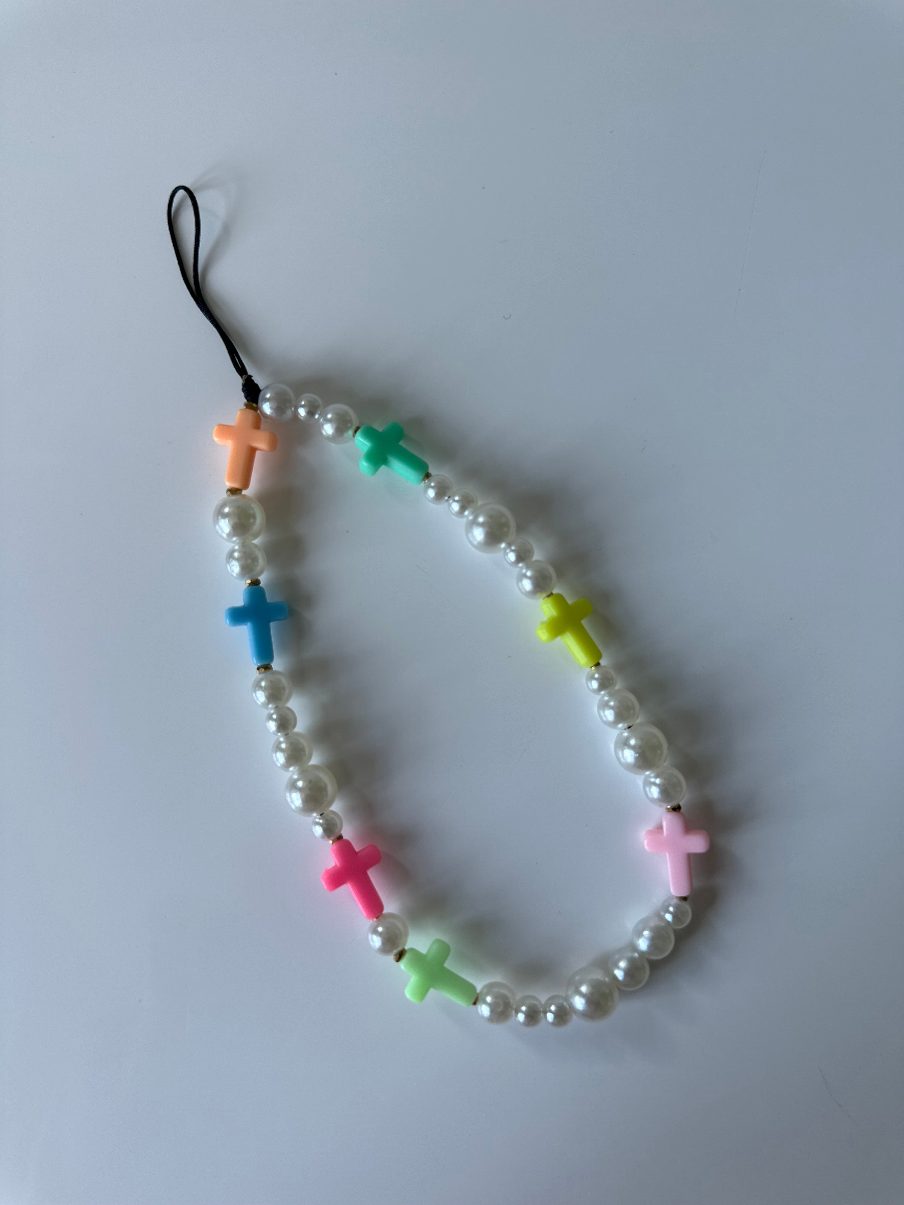 Cross phone charm