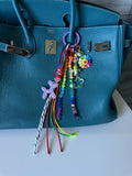 Abby bag charm (pink dog)
