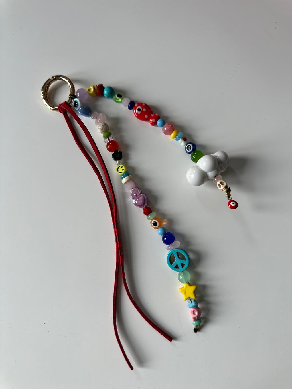 Rainbow bag charm