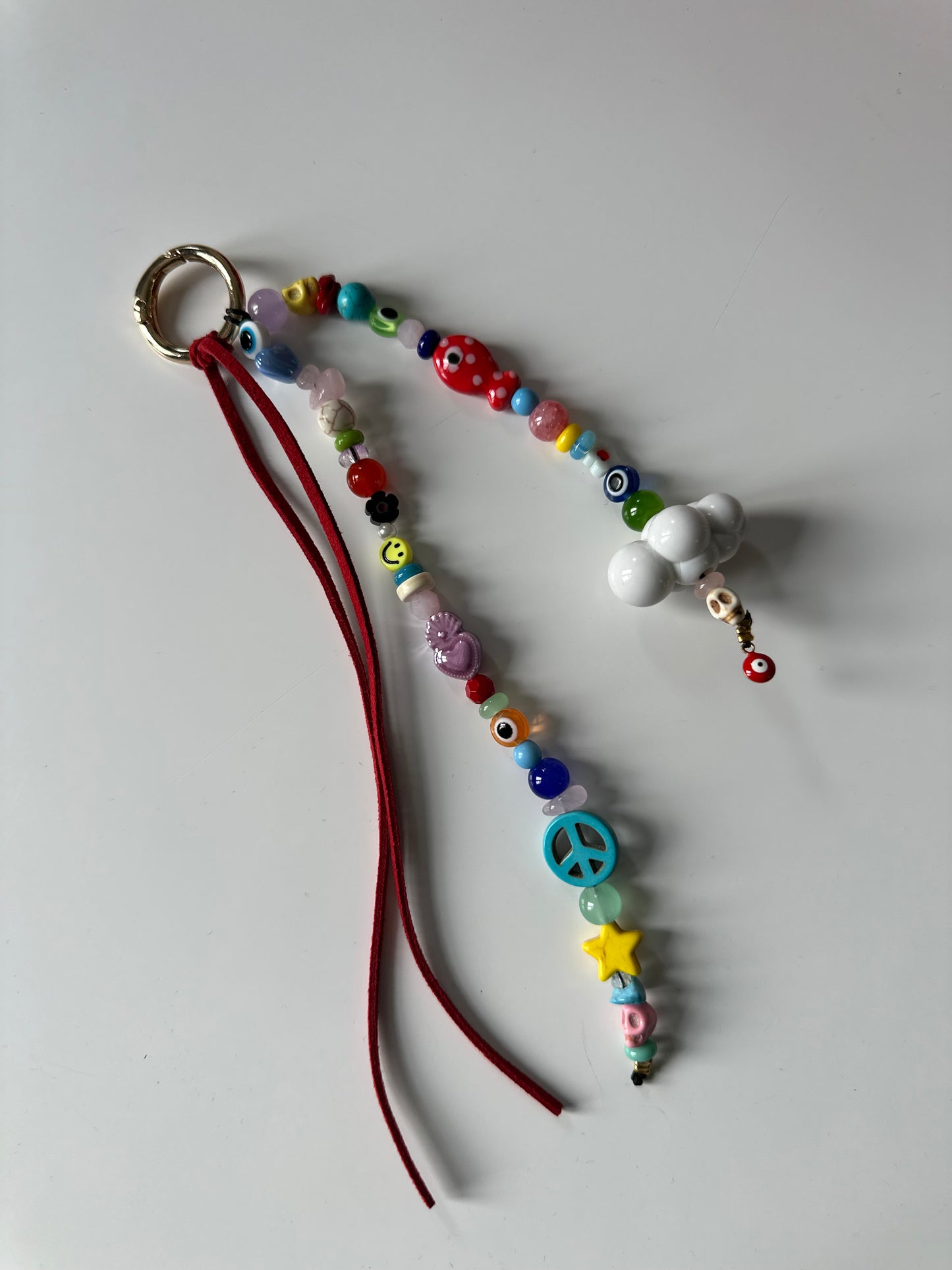 Rainbow bag charm